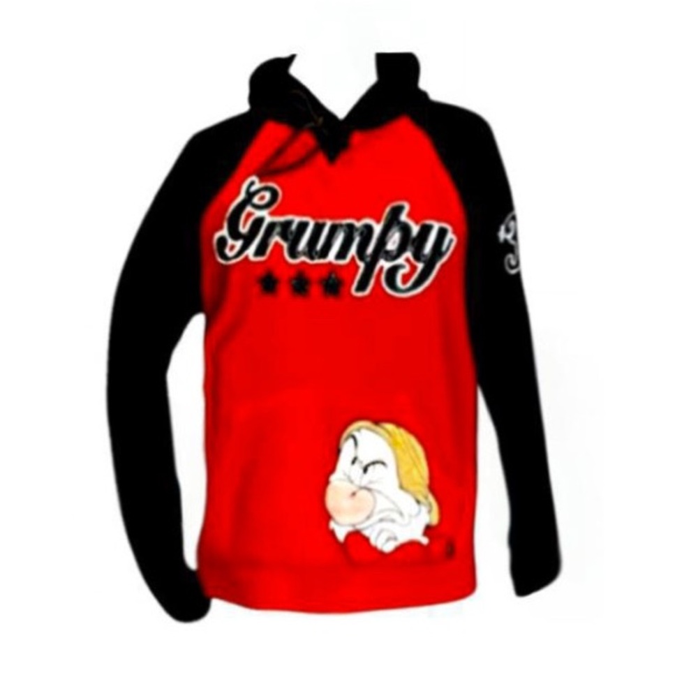 Vintage Walt Disney World Grumpy Hoodie Size Small  1990’s , Y2K